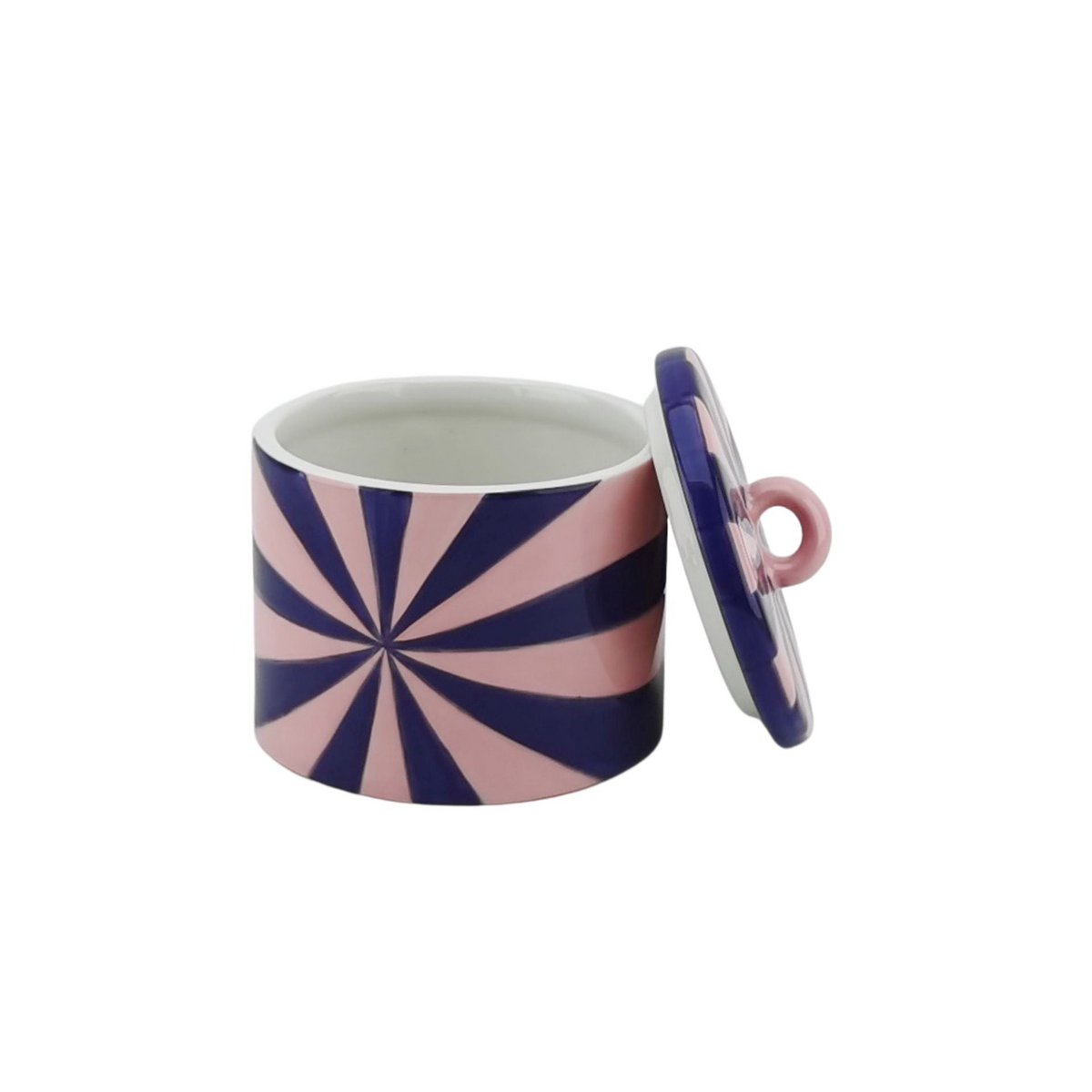 Housevitamin Voorraadpot Swirl - Dolomiet Roze/Blauw 11,5cm