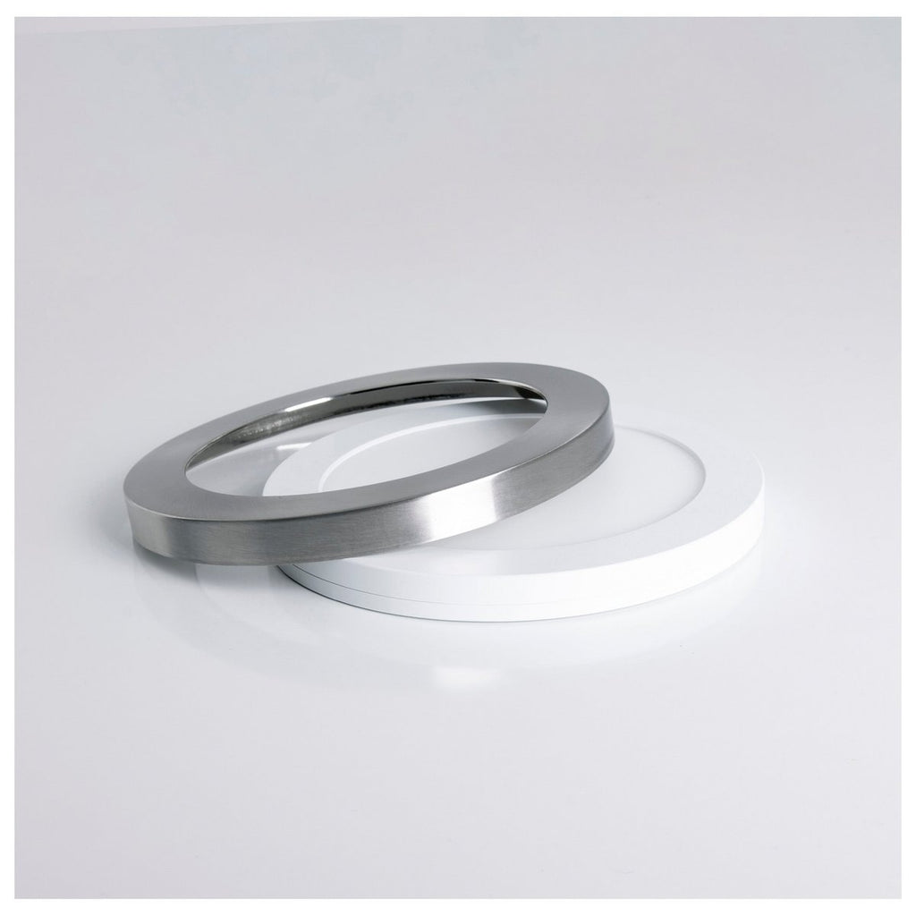 Näve Bonus LED Plafondlamp - Chroom/Wit 22,5cm