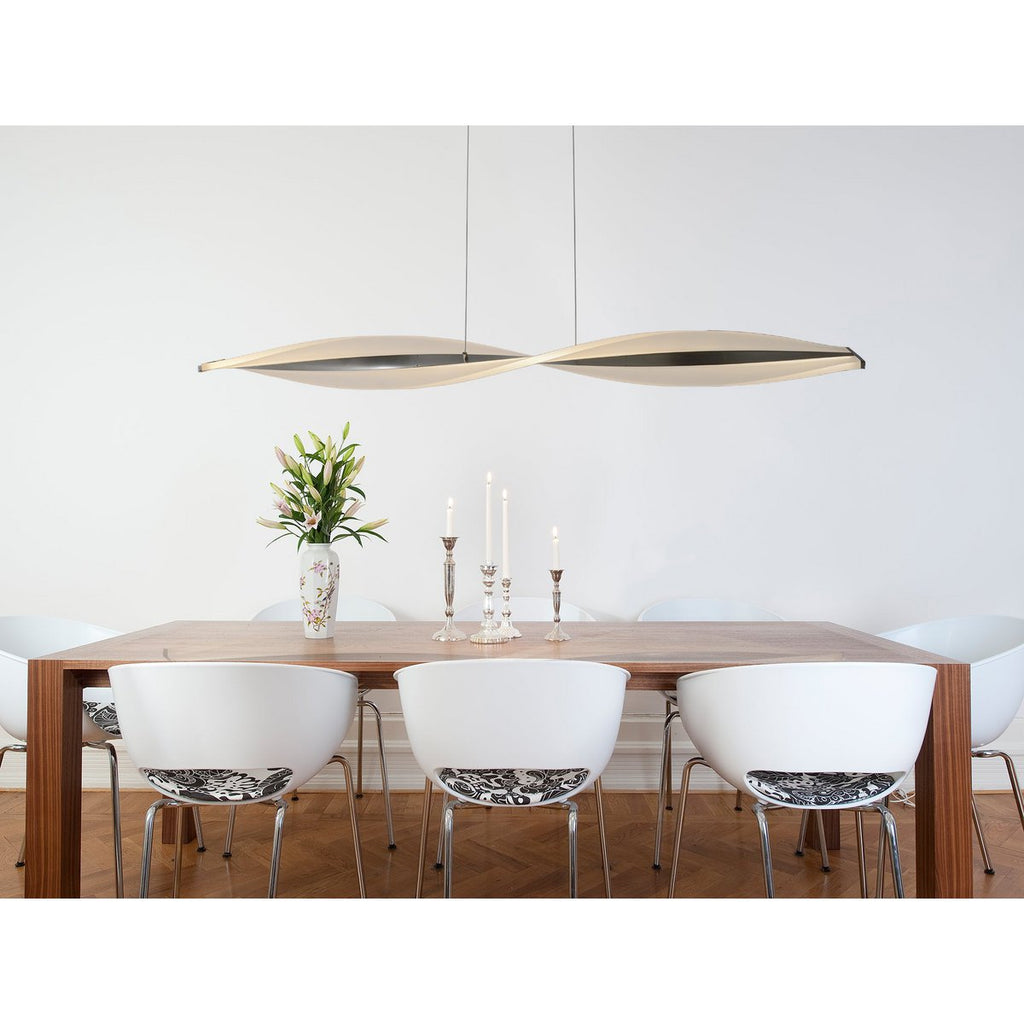 Näve Nina LED Hanglamp - Zilver 115cm