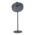 LED -batterijtafellamp magnetisch "ella" voor buiten en binnen, gemaakt van metaal en plastic in grijs, 35 cm hoog