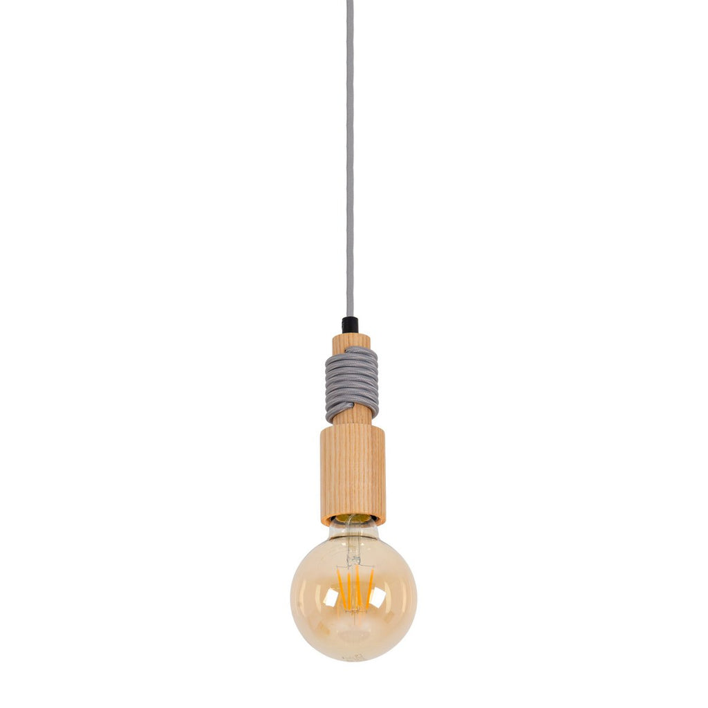 Näve Bento LED Hängeleuchte Holz 130cm