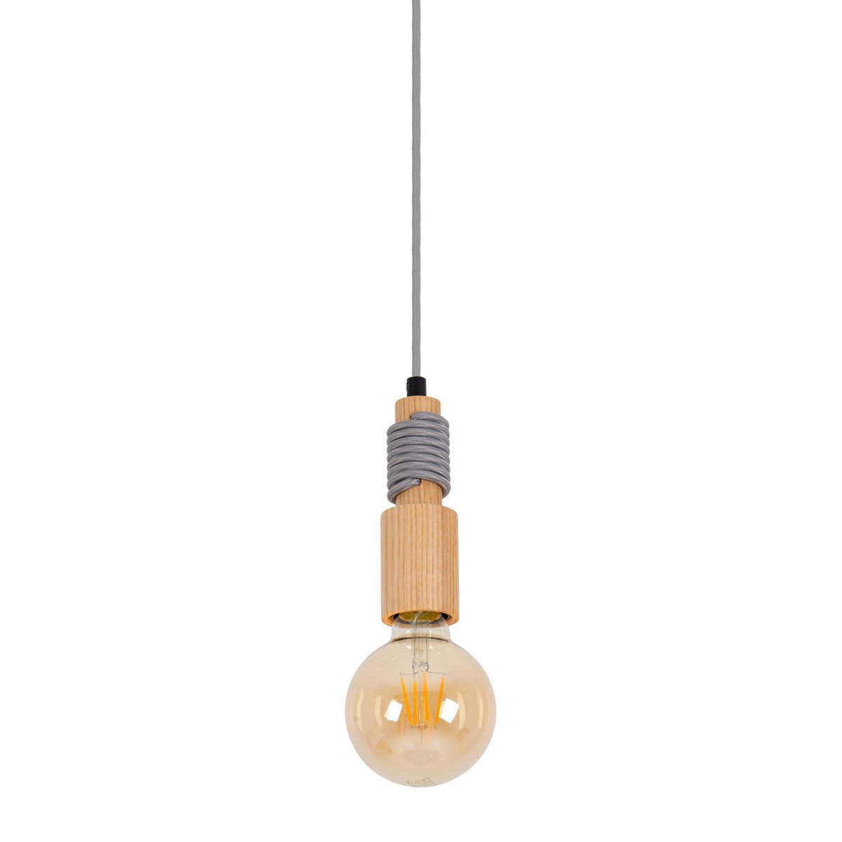 Näve Bento LED Hängeleuchte Holz 130cm