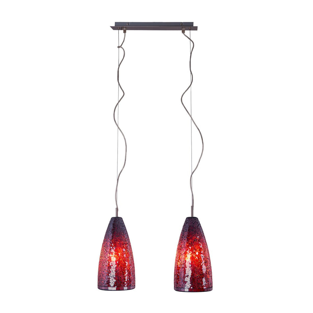 Näve Glazen Hanglamp 2-Lichts Individu