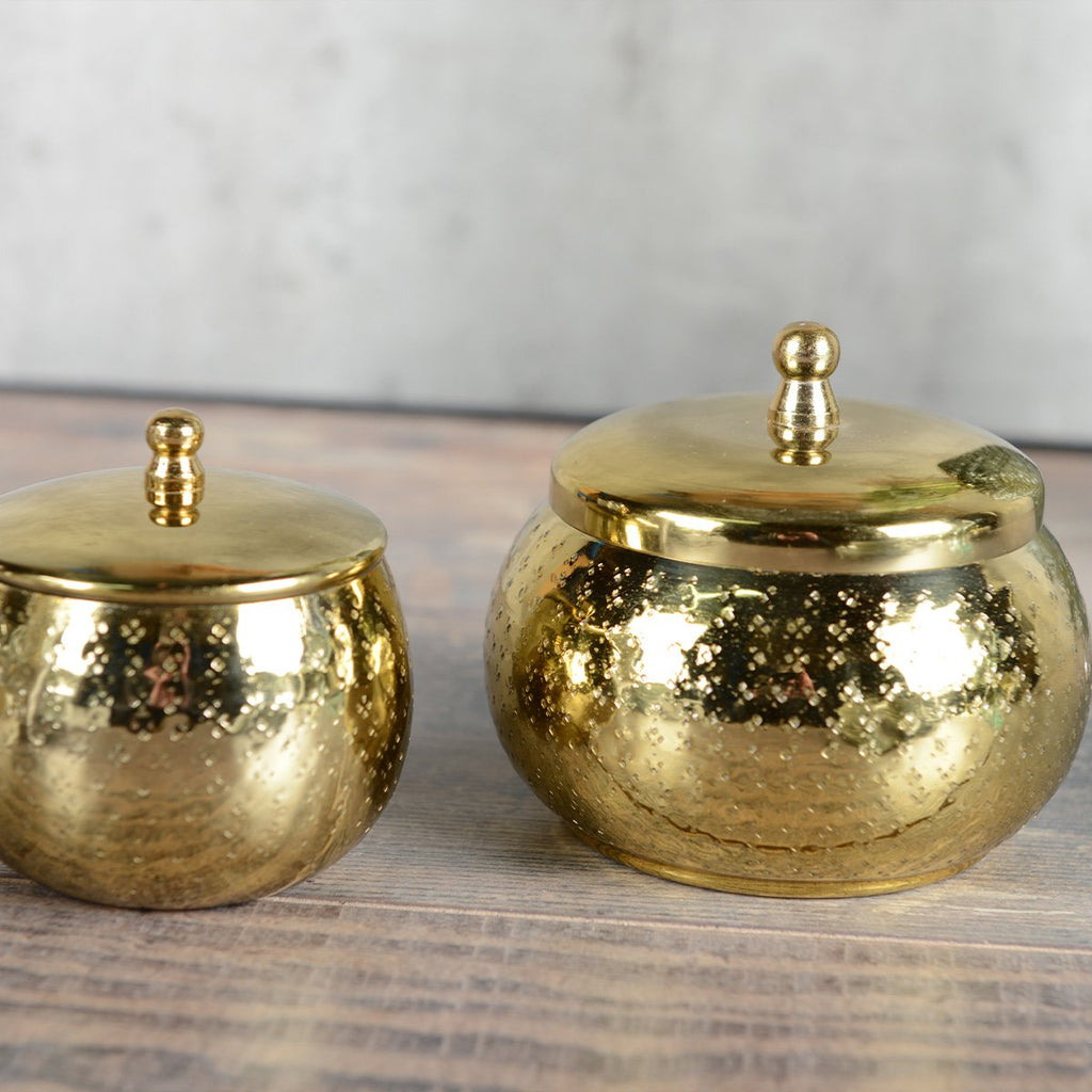 Ronde kaars Grand Model Dorée - Aulica, Gouden Afwerking