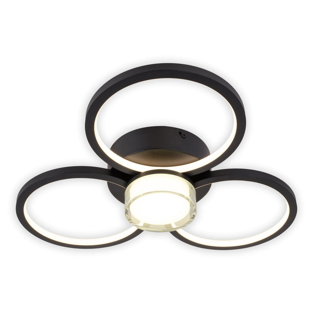 CIMO LED Plafondlamp - Zwart 43.6cm 3100lm