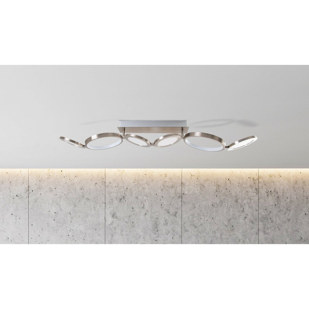 LED Plafondlamp Stelari 100cm - Wit Metaal