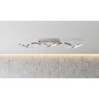 LED Plafondlamp Stelari 100cm - Wit Metaal