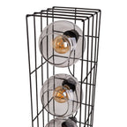 Näve Cesta Vloerlamp - Zwart Glas 95cm
