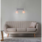 Näve Adrianne Schaar Hanglamp 35-57cm Bruin