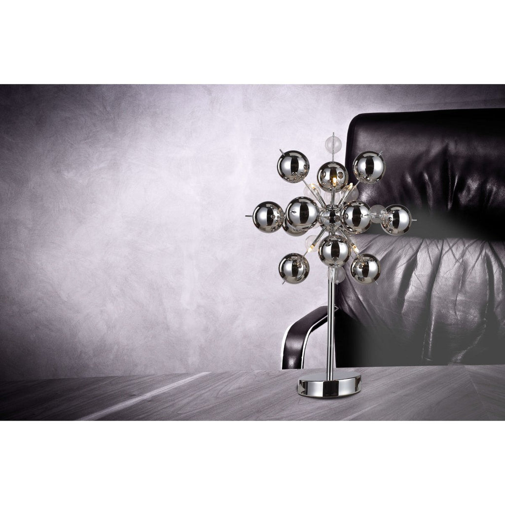 Näve Explosie Tafellamp - Chrome 73cm