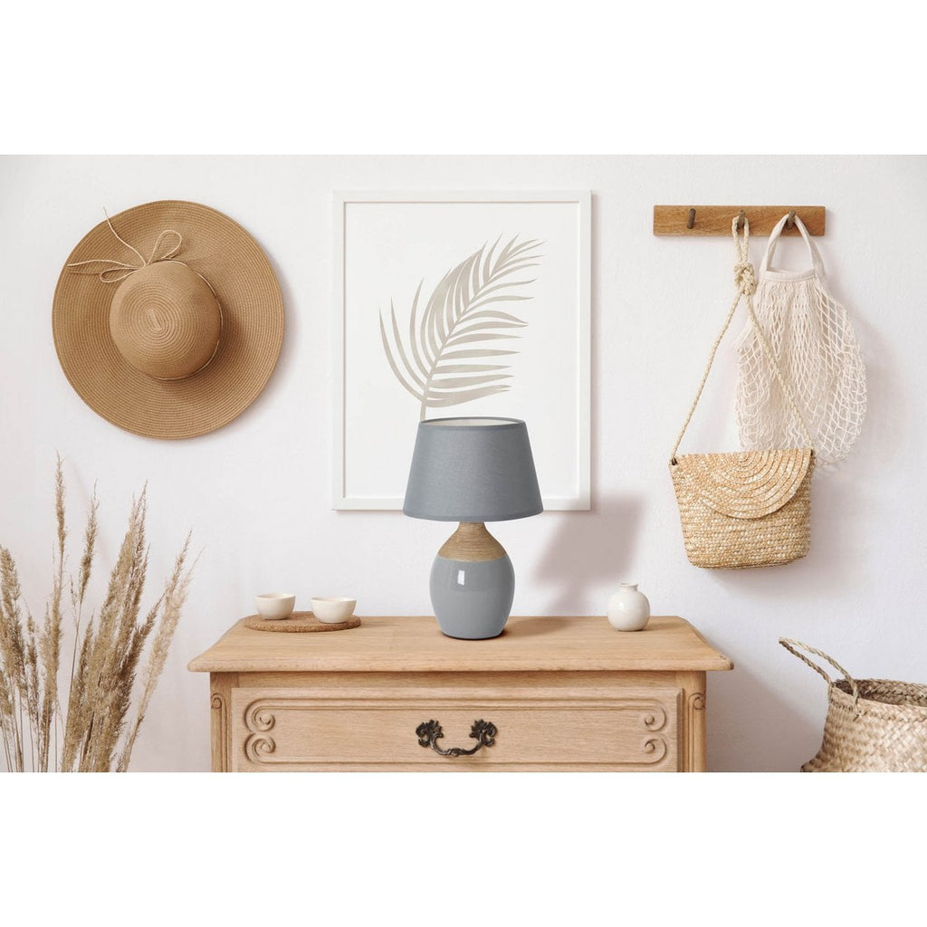 Näve Talia Keramische Tafellamp - Beige 31cm