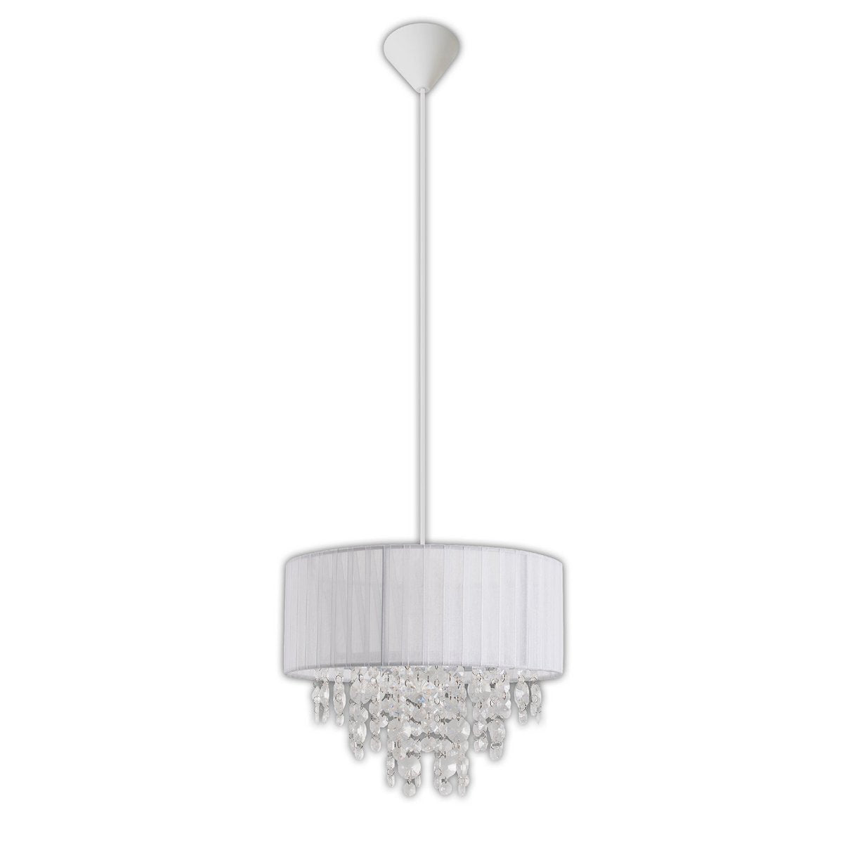 Näve Crystallo Hanglamp 30cm Wit E27