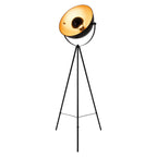 Näve Bernice Staande Lamp - Zwart/Goud 153cm