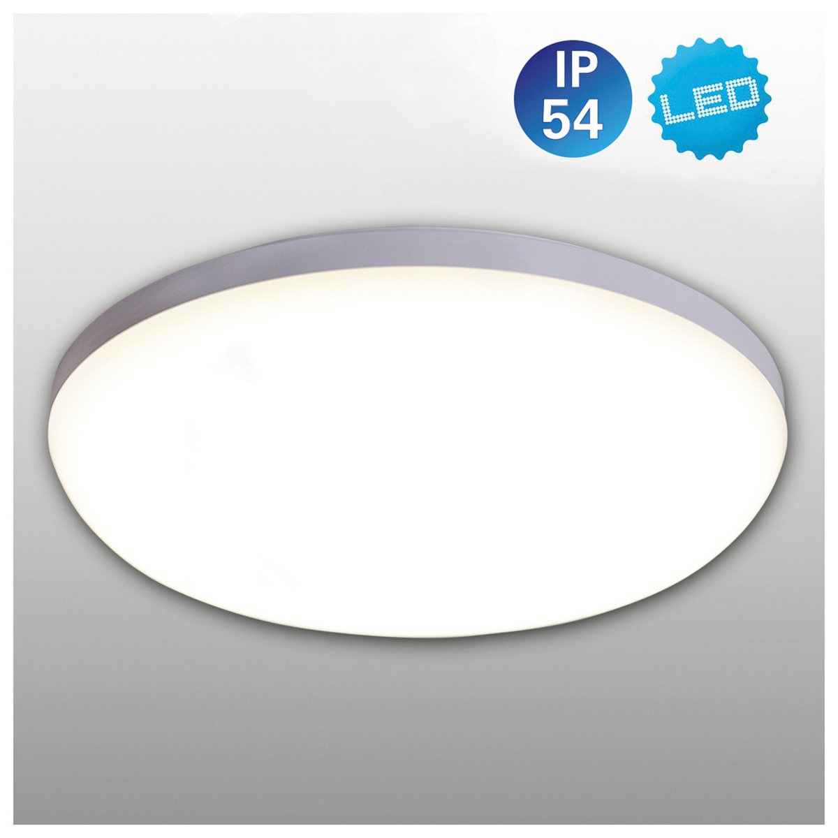 Näve Garda LED Plafondlamp 28cm Wit