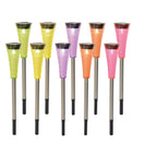 10-delige set LED Solar Tuinspiesen – Multicolor verlichting