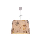 Näve Textiel Hanglamp Print Bruin Ø40cm