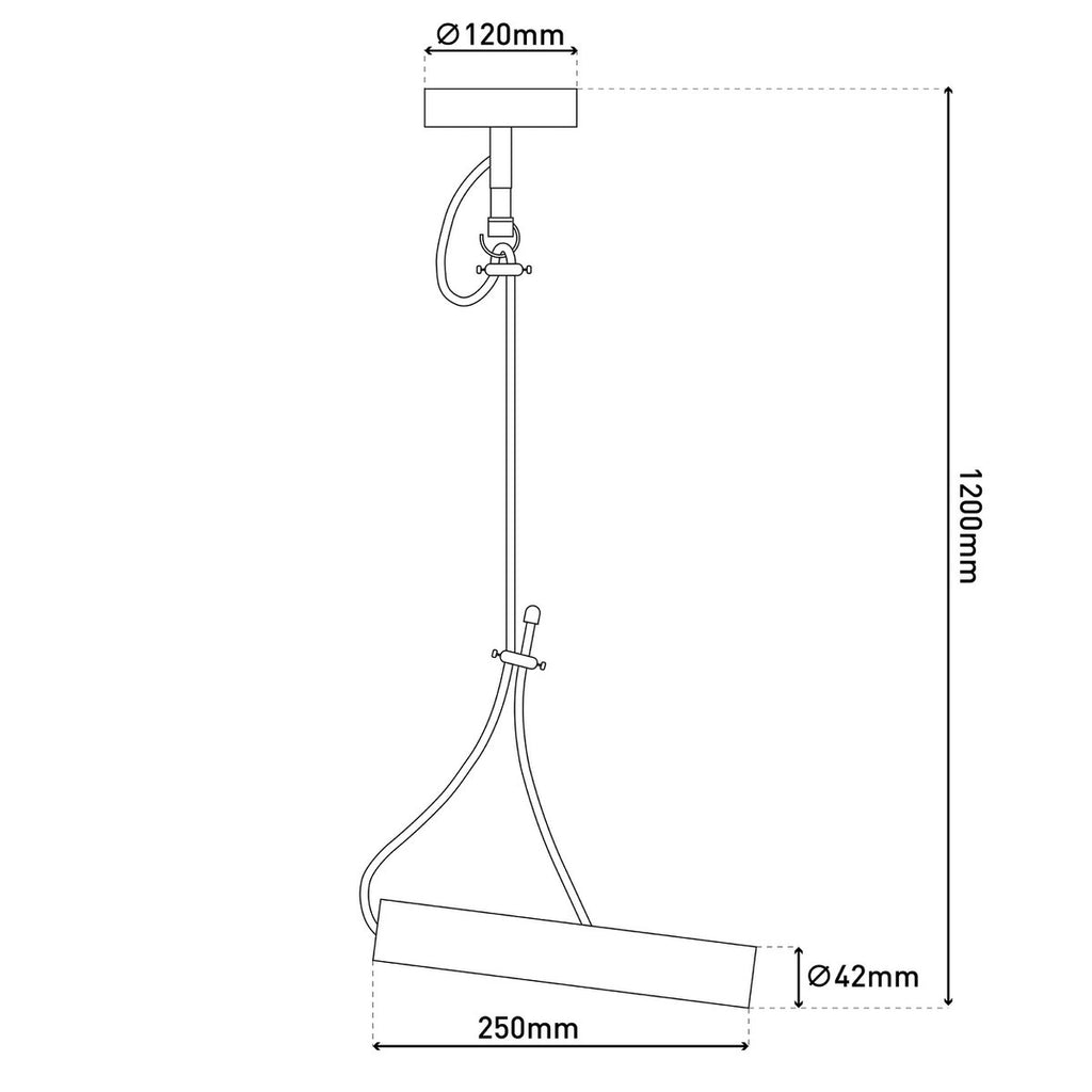 Näve Corbatin Hanglamp - Messing E27