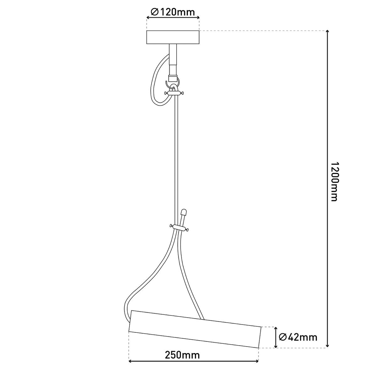 Näve Corbatin Hanglamp - Messing E27