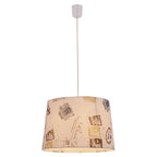 Näve Textiel Hanglamp Print Bruin Ø40cm