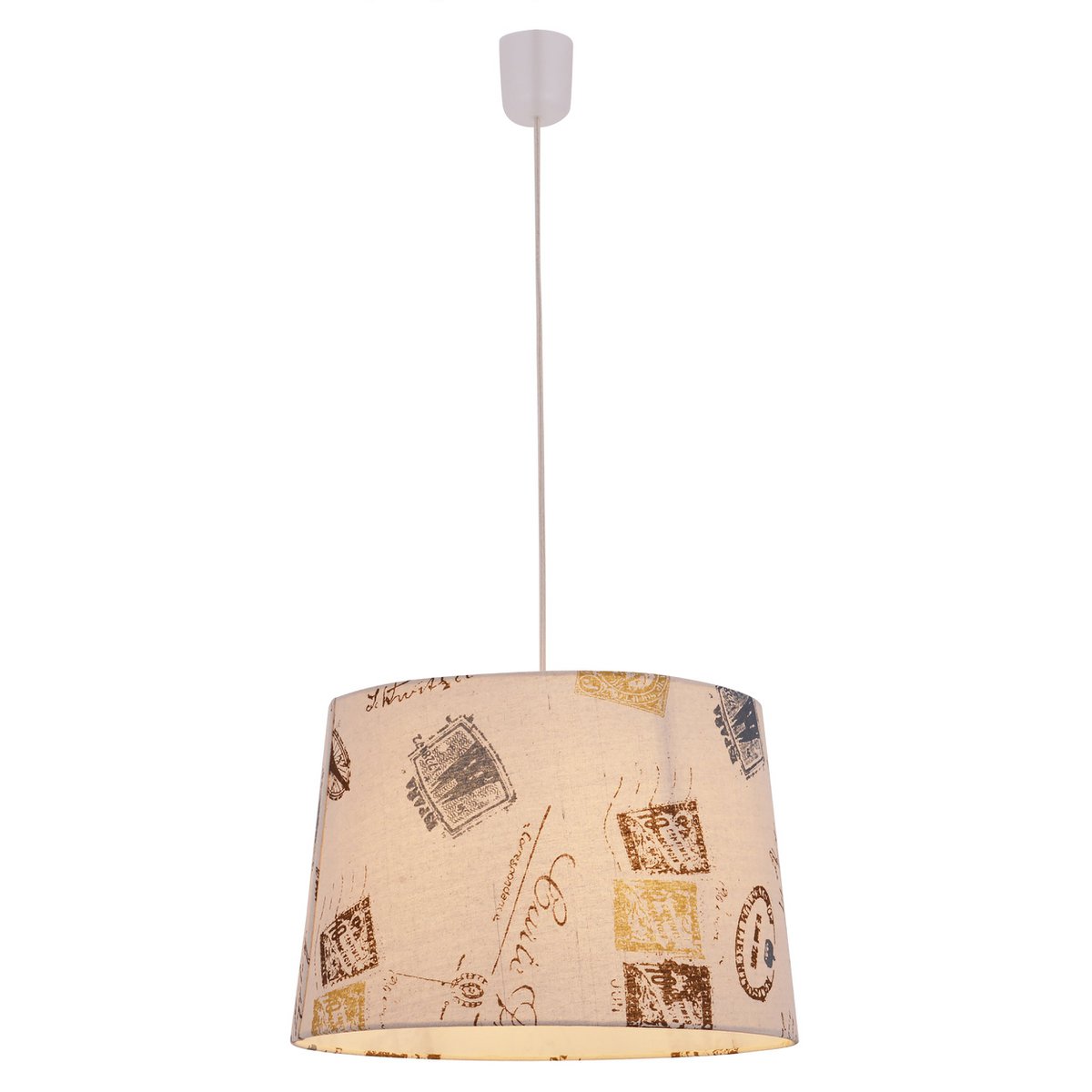 Näve Textiel Hanglamp Print Bruin Ø40cm