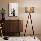 Filco Staande Lamp - Hout 147cm Grijs Bruin