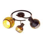 Näve Casco 3-Spot Muur/Plafond Rondel - Zwart Goud