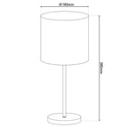 Näve Tafellamp New York Grijs 38,5cm