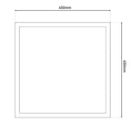 Näve Alegre LED-paneel 45cm Warm Wit