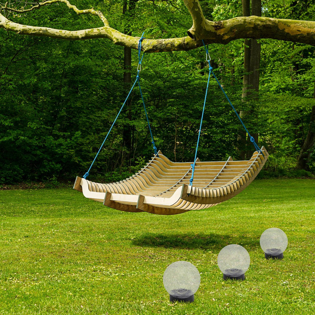 Näve Crackle Solar Tafellamp 3-Set Wit 12cm