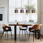 Näve Maron 4-Light Pendant Lamp - Brown 72cm