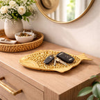 Decoratieve beker gouden vis 32x26x2cm
