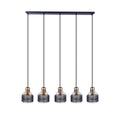 Näve Foro 5-Lichts Hanglamp - Zwart/Goud 96cm