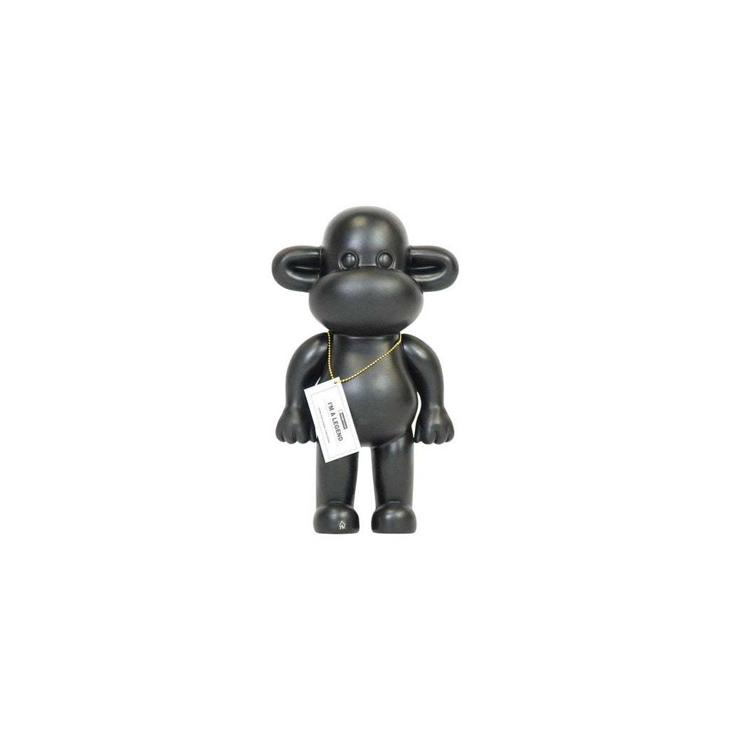Legende Monkey Ornament - Zwart Polyresin - 20,5x13,5x35cm
