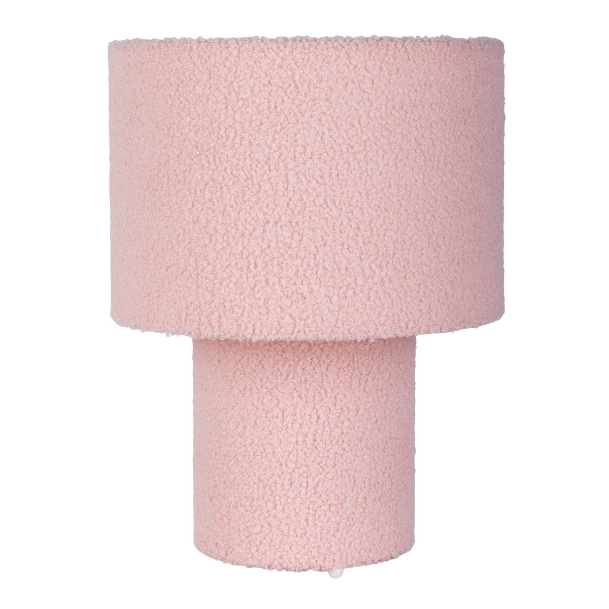 Tabellamp Fluffy Roze Tekstiel 31cm