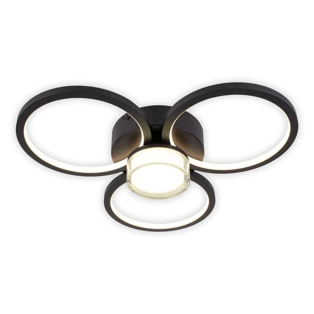 CIMO LED Plafondlamp - Zwart 43.6cm 3100lm