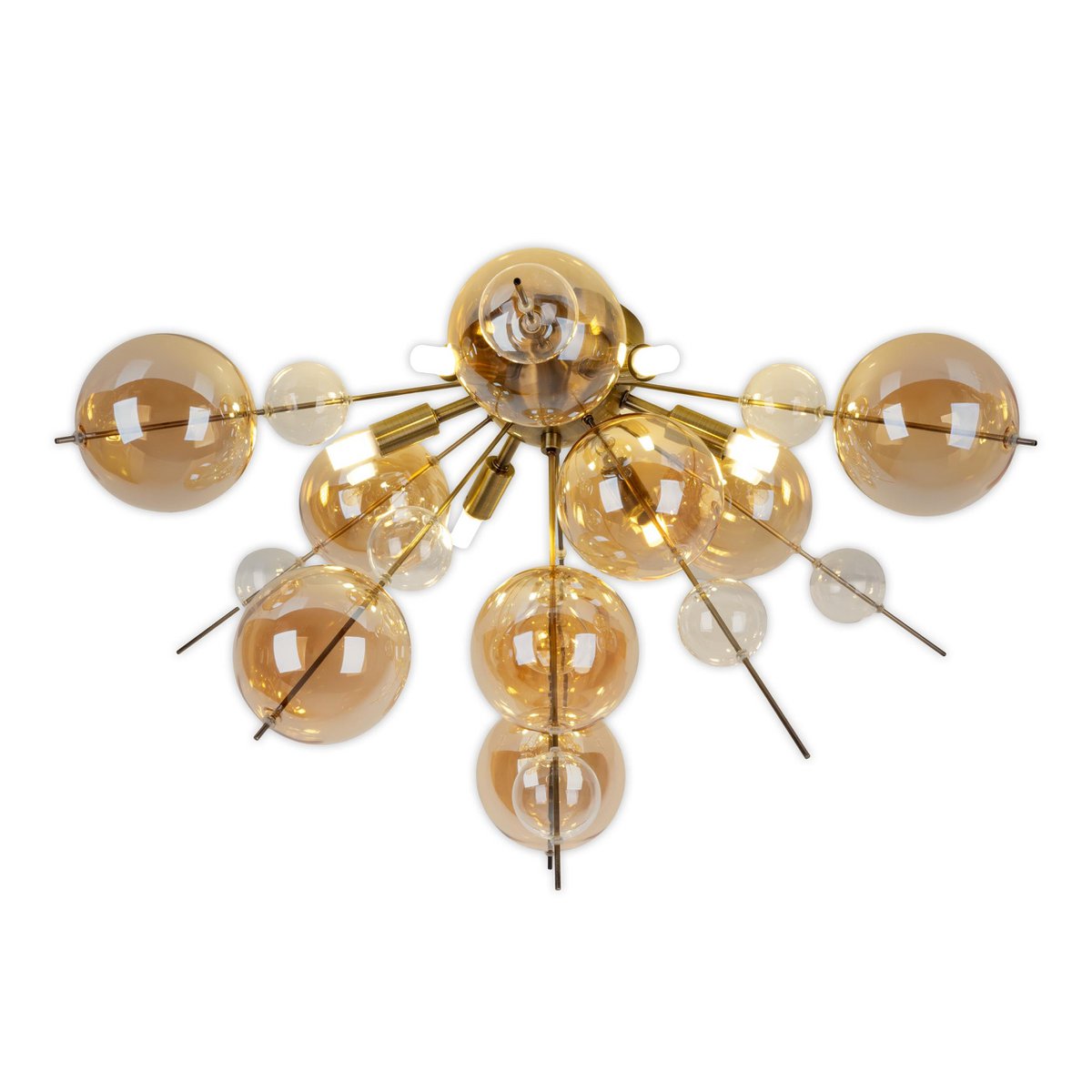 Plafondlamp Explosie Amber Ø57cm G9