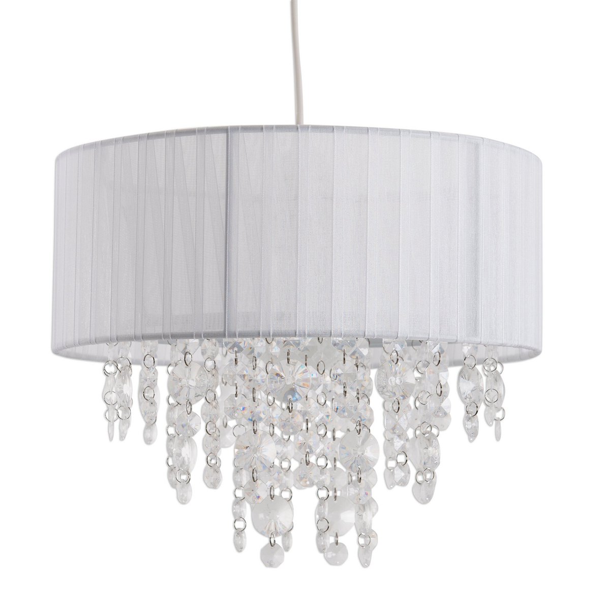 Näve Crystallo Hanglamp 30cm Wit E27