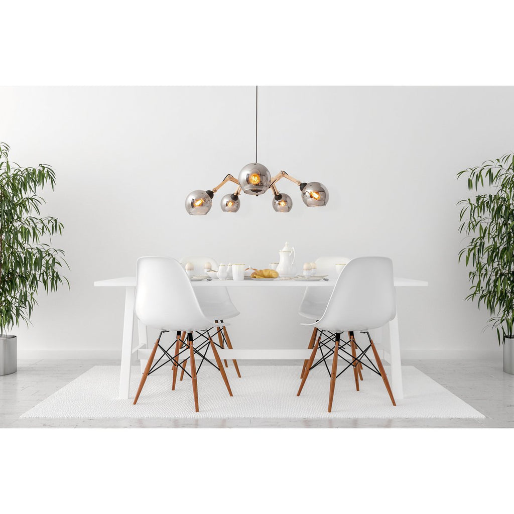 Näve Leuchten Soito Hanglamp 80cm - 5 Lichts - Verstelbaar, Modern Design