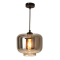 Näve Vaso Hanglamp - Antraciet Rookglas 25cm