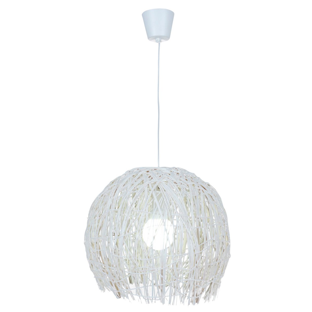 Näve Struwel Rattan Hanglamp Ø40cm Wit