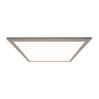 LED -paneel plafondlamp "Nico", functionele metalen plafondlamp en plastic in het wit, met vaste LED's en vele functies, ideaal voor kantoor, oefening of workshop, ca. 59,5 x 59,5 cm