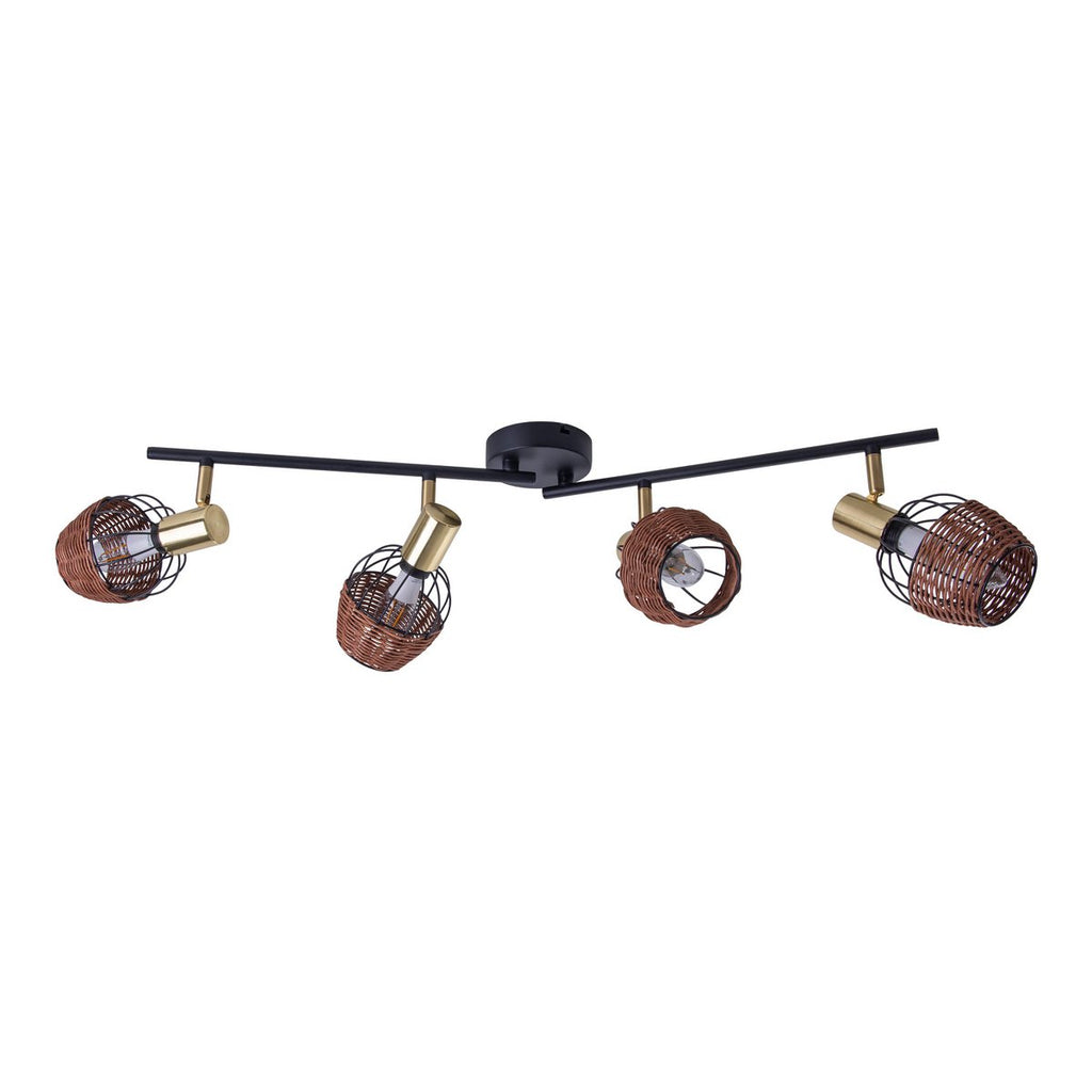 Corbis Plafondlamp - Zwart/Goud 78cm