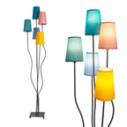 Blauwe Näve Leuchten staande lamp 166cm - Design metalen paraplu's