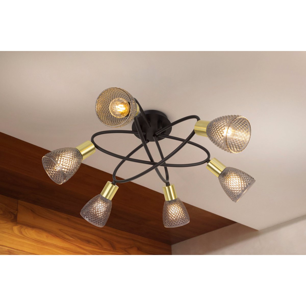 Näve Lindita Spot Plafondlamp 6-Lichts 59cm