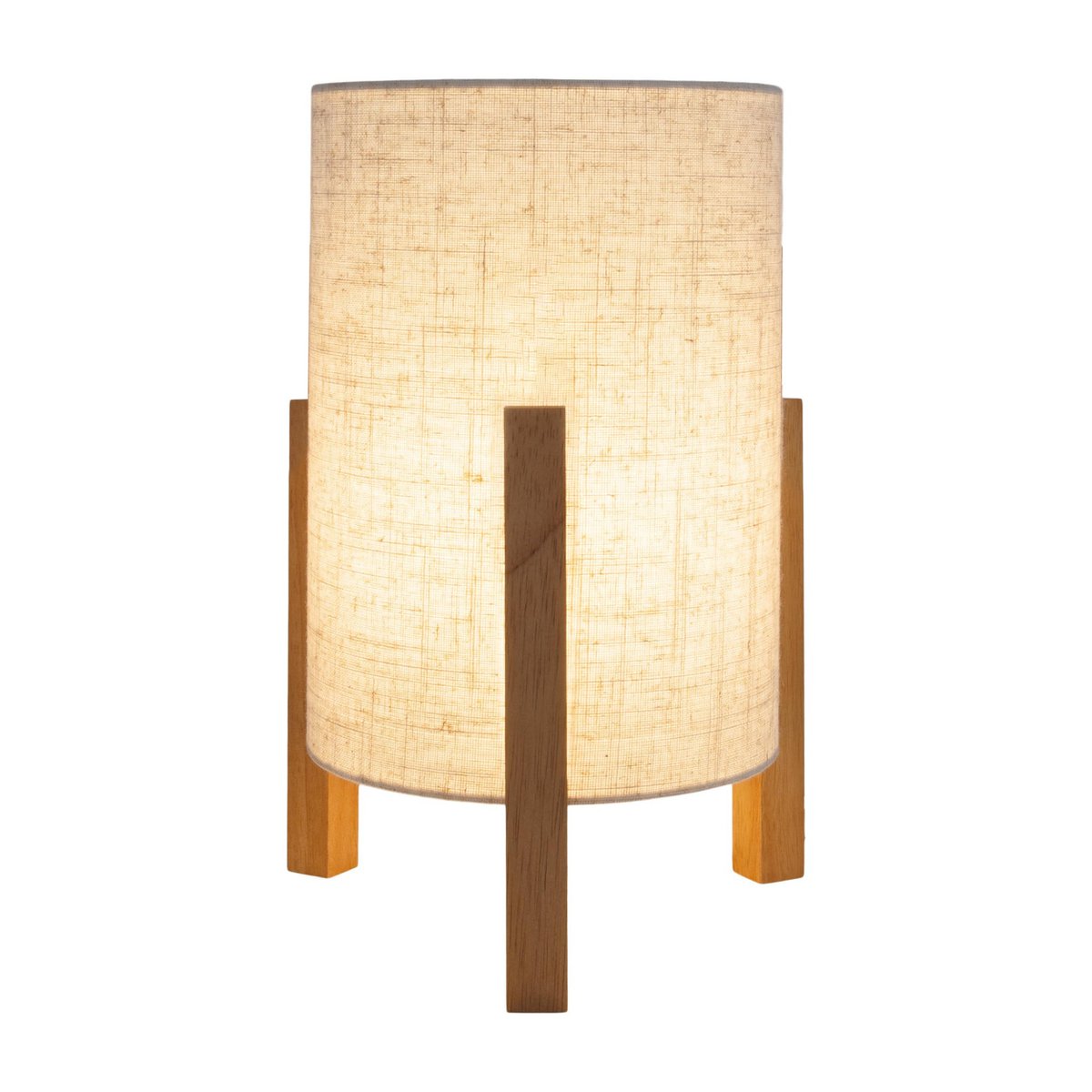 Matilda Tafellamp - Hout Wit 32cm E27