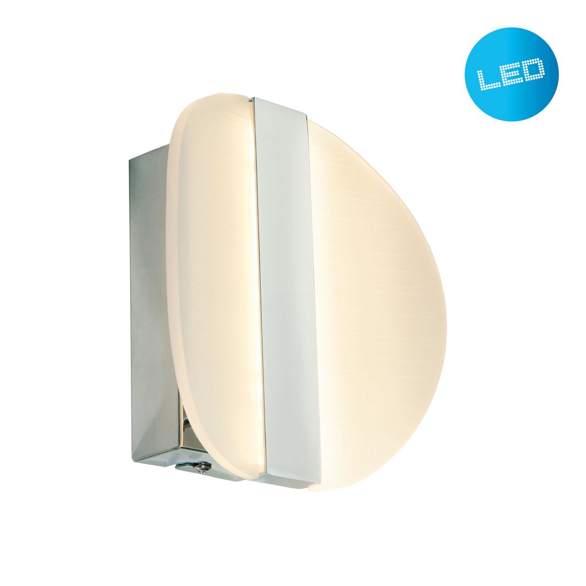 LED Wandlamp Denver 16cm Zilver