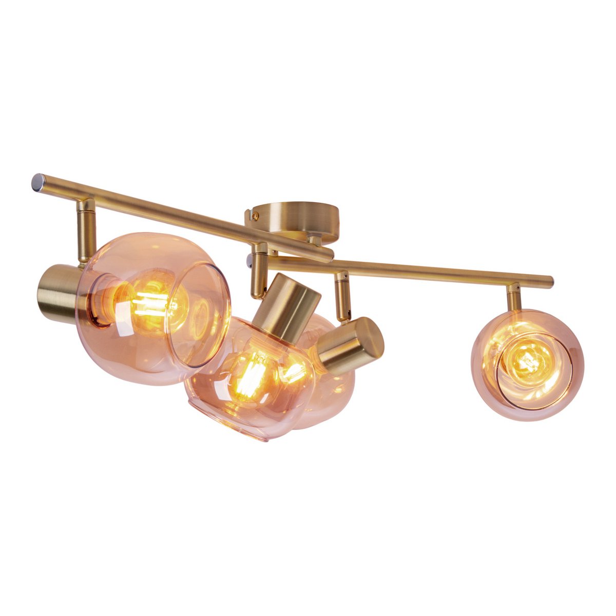 Näve Libby Plafondlamp 4-Lichts - Messing 80cm E14