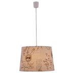 Näve Textiel Hanglamp Print Bruin Ø40cm