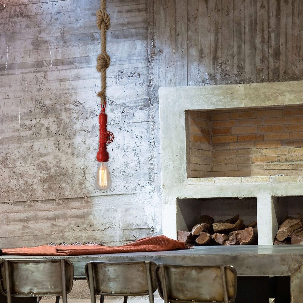 Näve Regia Hanger Lamp - Rood Metaal E27