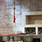 Näve Regia Hanger Lamp - Rood Metaal E27